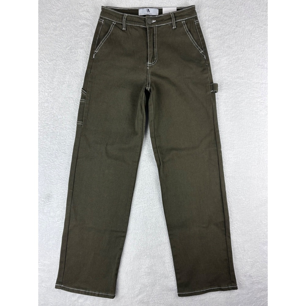 Flying Angel Carpenter‎ Pants Utility Pockets Contrast Stitching Size 1/25